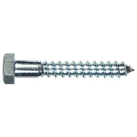 

0.25 x 3.5 in. Zinc Plated Hex Lag Screw - Pack of 100