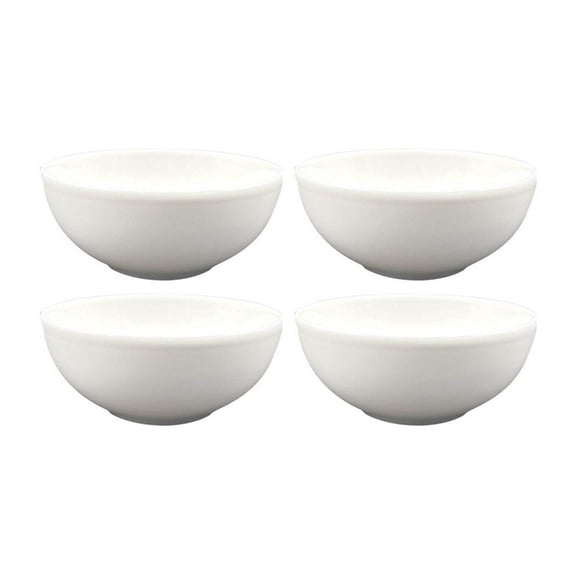 Moove dia.5.5" h:2.5" 15 oz. Round Warm White Porcelain Bowl (Set of 4)