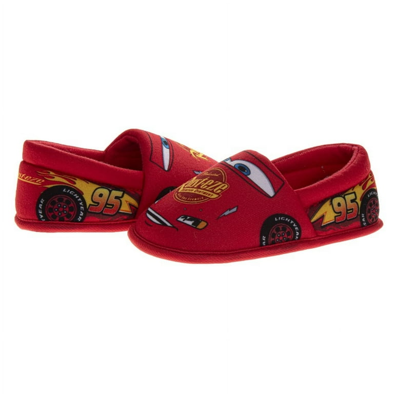 Disney Cars Slippers for Kids Lightning Mcqueen Plush Warm Soft
