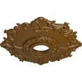 thumbnail image 3 of Ekena Millwork 18"OD x 3 1/2"ID x 1 1/2"P Riley Ceiling Medallion (Fits Canopies up to 4 5/8"), Hand-Painted Smokey Topaz Crackle, 3 of 5