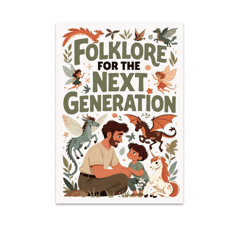 Folklore for the Next Generation - Children s Story Art Print - 13x19 Poster Print