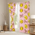 thumbnail image 3 of Erosebridal Pink Bow Softball Black Out Curtains, Cute Sport Curtains Pack of 2 (42x63 Each) for Girls and Boys, 3 of 6
