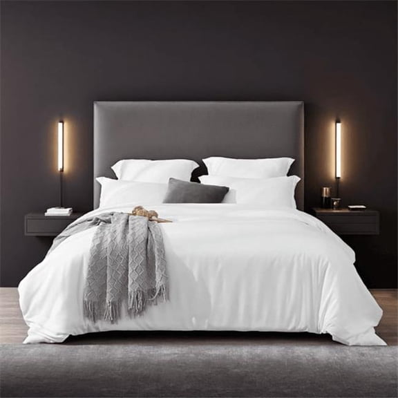 inQ Products D0102X3TEDU Solid White Oversized Duvet Cover
