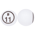 thumbnail image 4 of Mr. Chips Professional 1.57” (40 mm) White Single Number Bingo Balls - Ping Pong Style Balls for Manual Bingo Cage Only, 4 of 8