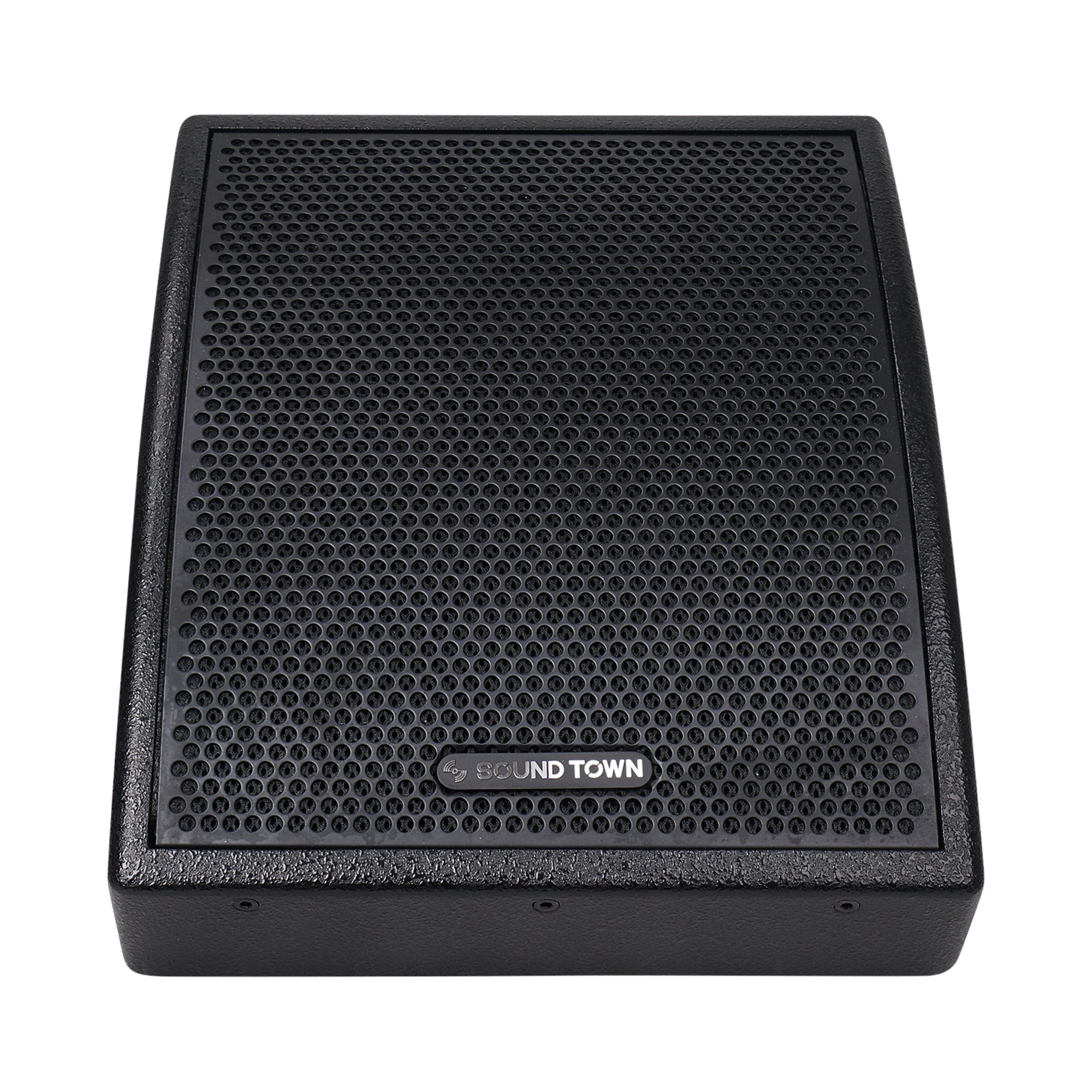 Sound Town CARME Series 8" Coaxial 2-Way Professional PA DJ Stage Monitor Speaker, Black with U Mounting Bracket, Birch Plywood for Installation, Live Sound, Bar, Church (CARME-U8MB)
