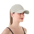 thumbnail image 5 of Women's Criss Cross Back Baseball Cap, Ponytail Hat with Quick Dry Fabric, UV Protection Sport Cap for Running, Hiking, and Outdoor Activities Khaki, 5 of 8