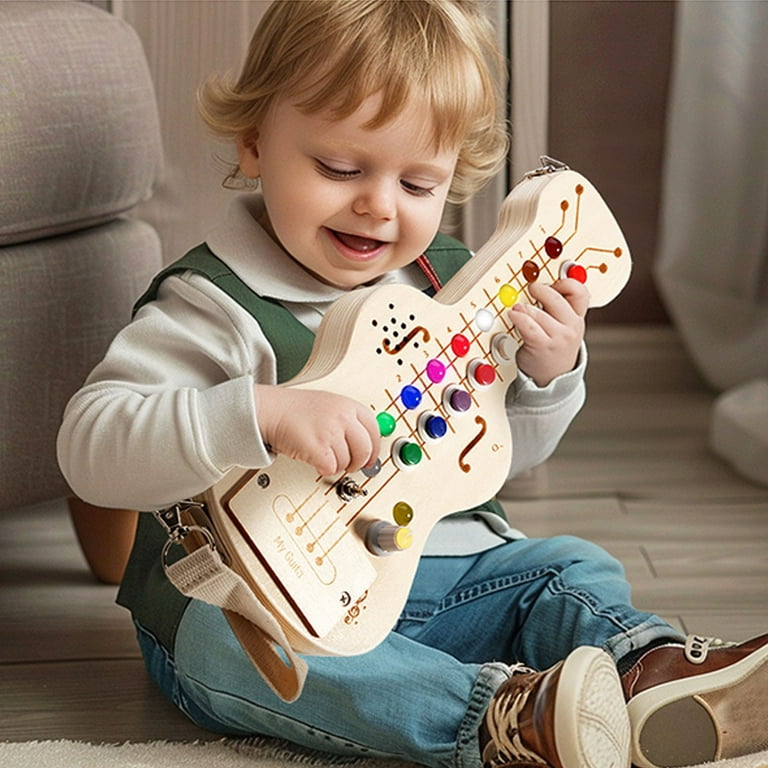 Qocolhg Busy Board,Montessori Toys for 1-3 Years Old, Educational