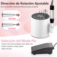 thumbnail image 3 of Drill para U&ntilde;as, Torno El&eacute;ctrico para U&ntilde;as de 35000 RPM, Torno para U&ntilde;as Profesional con Bandas de Lijado y Kit de Brocas, Herramienta De Manicura Pulidora, 3 of 7