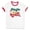 White/Red, variant on Jingle Bell Rockin' Ringer Tee Shirt Unisex X-Large White/Red