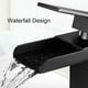 thumbnail image 2 of Robinet Salle de Bain Robinet Lavabo Noir Mat Mitigeur Lavabo pour Vasque à Poser Mélangeur Lave Main Acier Inox Anti-oxydation sans Plomb esquí esquí Gafas de esquí, 2 of 5