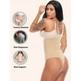 thumbnail image 4 of Women High Waist Thong Shapewear Tummy Control Cincher Sexy Underwear Body Shaper Beige, 4 of 5