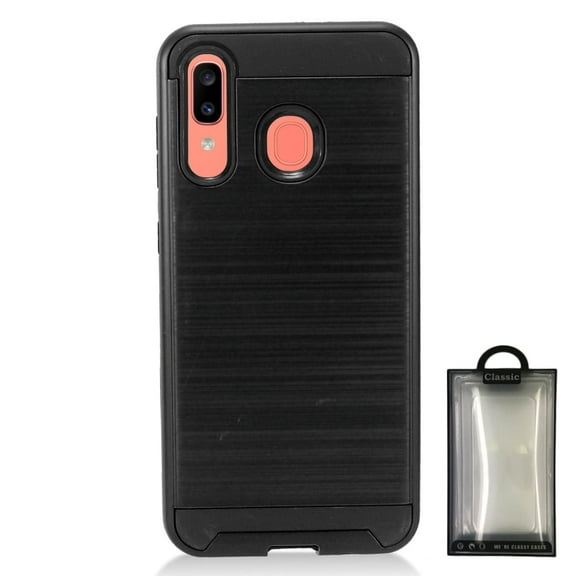GSA Slim Brushed Hybrid Case for Samsung Galaxy A20/A50 - Black