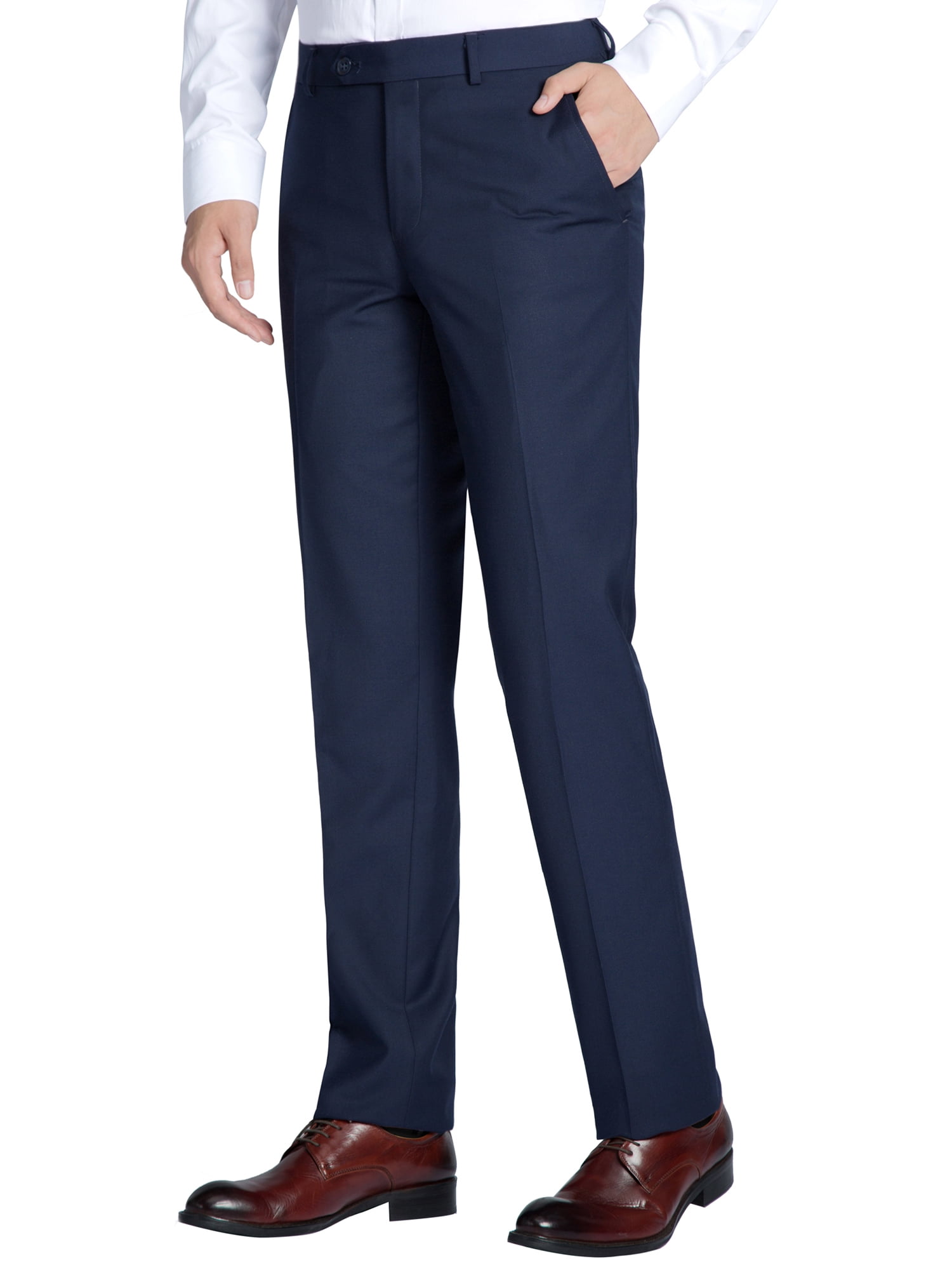 Men's Classic Fit Suit Separate Pants Flat Front Performance Dress