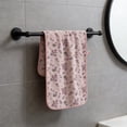 thumbnail image 2 of Yhmxh Decoración del baño Toalla de cara con estampado floral de corales, absorbente y fresca, ideal para secar la cara y las manos, ideal para el baño o la cocina., 2 of 5