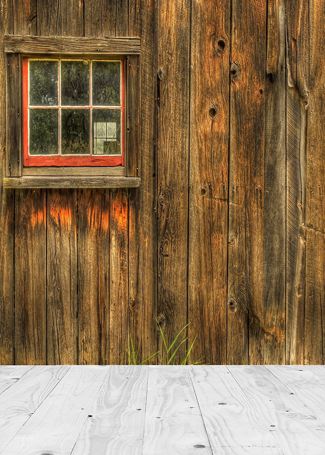 GreenDecor Polyster 5x7ft Rustic Barn Door Wall Background White Wood Floor  Photography Backdrop Photo Studio Props Wall - Walmart.com