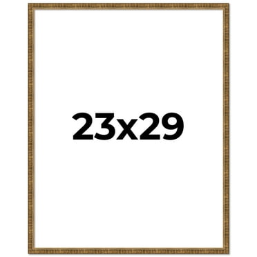 23x29 Frame Gold Picture Frame - Complete Modern Photo Frame Includes UV Acrylic Shatter Guard