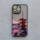 thumbnail image 1 of Funda de teléfono con mapa de paisaje Fuji de montaje estético japonés, cubierta a prueba de golpes para iPhone SE2, 7, 8 Plus, 14, 13, 12, 11 Pro Max, Mini, XR, XS, X, 1 of 4