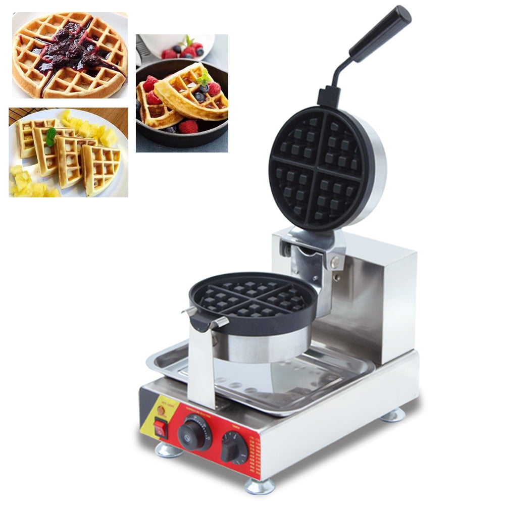 INTSUPERMAI Commercial Waffle Maker Machine Electric Single Rotary