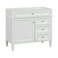 thumbnail image 7 of Eowynic 36'' Bathroom Vanity without Sink, Modern Bathroom Storage Cabinet with 3 Drawers, White, 7 of 7