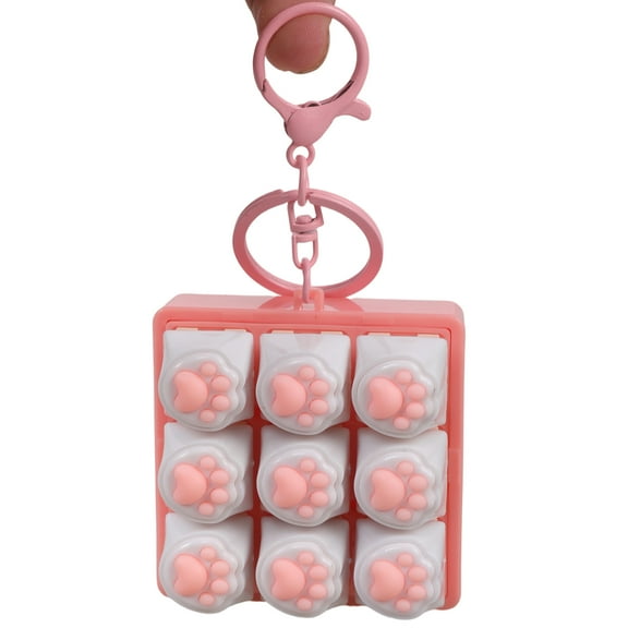 Keyboard Clicker Toy Stress Relief Keychain for Adults, Office Travel Tool for Men Women