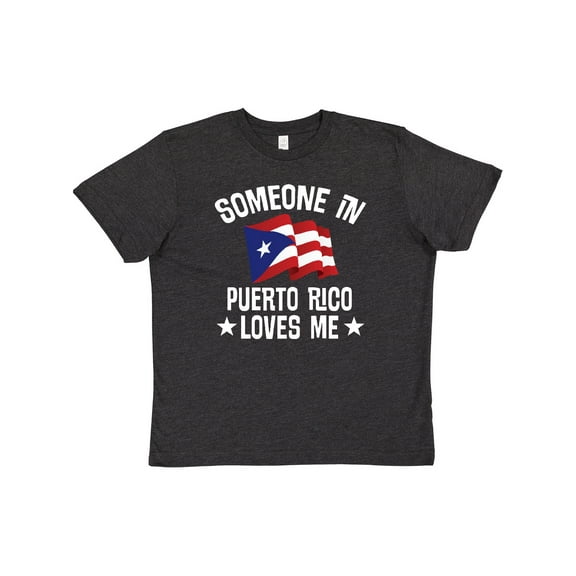 Inktastic Someone in Puerto Rico Loves Me Youth T-Shirt