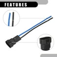 thumbnail image 5 of Unique Bargains 2 Pcs Universal 9005 Car LED Bulb Socket Auto Male Wiring Harness Connector Pigtail Plug Metal Black, 5 of 6