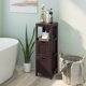 thumbnail image 2 of Mueble de baño de suelo, armario de almacenamiento multifuncional con 2 cajones extraíbles y estante abierto, armario de almacenamiento tipo torre con diseño antivuelco para baño y sala de estar, 2 of 5