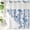 Blue, variant on Lfeey No Hook Shower Curtain with Snap Liner, Blue Flowers White Shower Curtain for Bathroom, Machine Washable, 71x71 inch