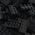 thumbnail image 4 of Feleph 100pcs 2x4 Bricks Black Pieces Parts Classic Building Creative Play Blocks Set Parts Toy Accessories Compatible with 3001 Major Brick Brands, 4 of 6