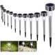 thumbnail image 3 of 12pcs Bawoo Solar Garden Lights - Waterproof LED Outdoor Lighting for Paths Lawns, Cold White, Automatic Rechargeable, Compatible with DEBUN, 3 of 5