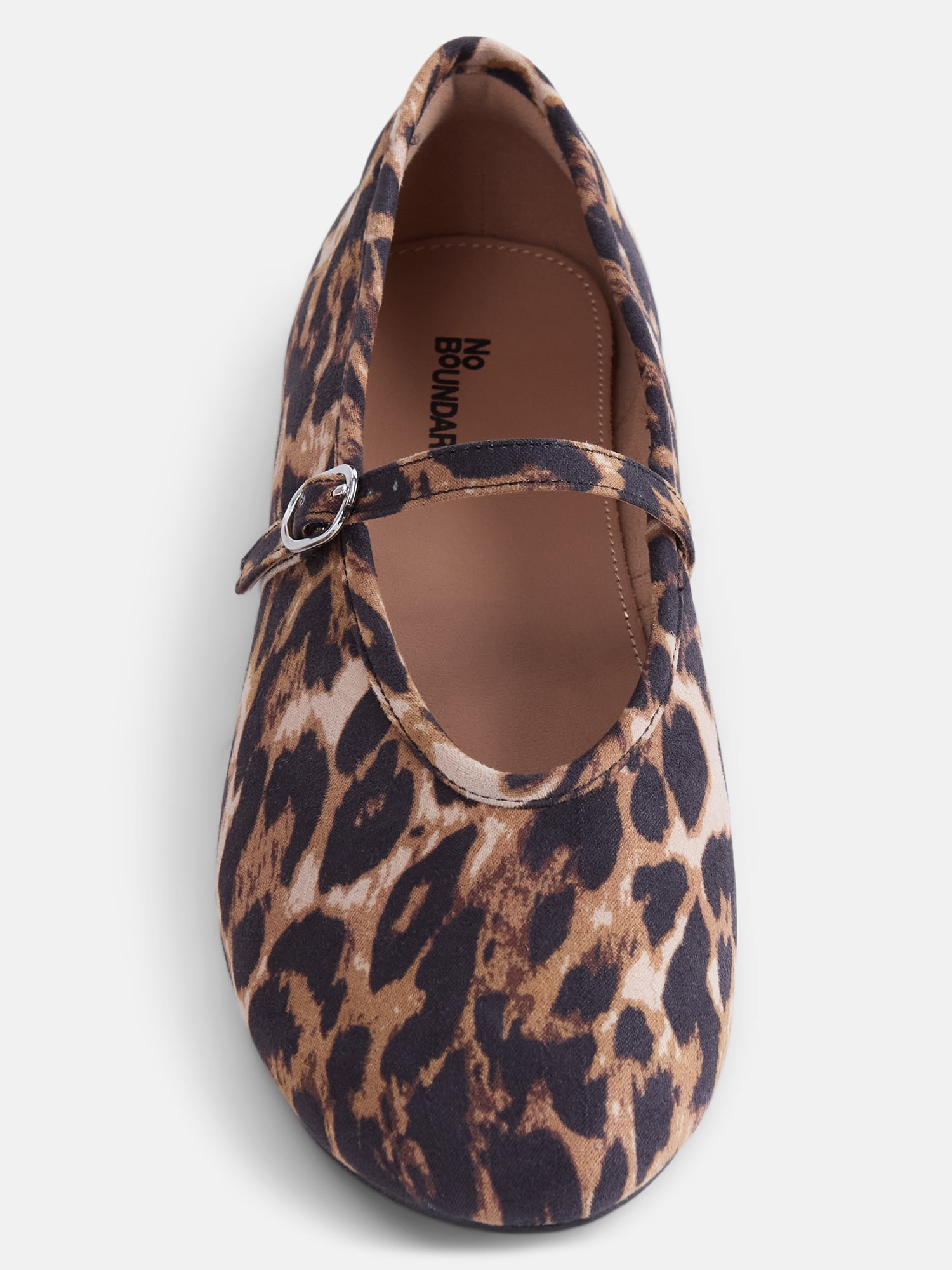 No Boundaries Women's Crinkle Mary Jane Flats