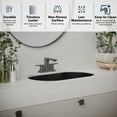 thumbnail image 3 of Karran Usa CCU200GG Cinox 27-1/2" Oval Stainless Steel Undermount Bathroom Sink - Gunmetal, 3 of 7