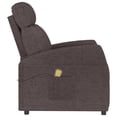 thumbnail image 2 of vidaXL Chaise Longue de Massage en Tissu Brun Foncé, 2 of 5