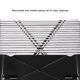 thumbnail image 2 of Bsvklp Estufa Parrilla Barbacoa Desmontable Metal en Forma X para Viajes Picnic para Acampar Al Aire Libre, 2 of 9