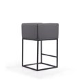 thumbnail image 6 of Home Square 34" Faux Leather Barstool in Gray & Black Finish - Set of 3, 6 of 7