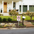 thumbnail image 2 of Eveokoki Road Warning Sign U-Turn Yard Sign with Stake 4.6x6inch Rustproof Outdoor Aluminum Sign for Yard Garden Lawn Street Outdoor, 2 of 6