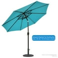 thumbnail image 4 of Abble Garden Patio Umbrella Base, Outdoor Market Umbrella Stand, Backyard Umbrella Weight in Black 27lbs, 4 of 9