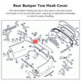 thumbnail image 3 of A2138853701, Rear Bumper Tow Hook Cover Bumper Tow Eye Cover  Rugged Antidust Reliable  for E-Class W213  Line, 3 of 8