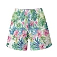 thumbnail image 4 of Binienty Board Shorts Men's Swim Trunks With Tropical Hibiscus Pattern - Breathable for Beach Swimming and Summer Vacations, 4 of 9
