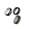 thumbnail image 1 of jesticaly 3Pcs Leopard Pattern licone Rubber Wedding Party Rings Mens US ze 8, 1 of 6