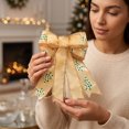 thumbnail image 4 of Dalxymotic Christmas Bow Hanging Decoration, Holiday Tree Wreath Door Wall Accent, Festive Home Party Arrangement Bow, Bow Decor, Christmas Decoration for Tree, Wreath, Door, Wall, 4 of 5