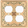 thumbnail image 3 of Metal Light Switch Plate Cover Beige Paisley Bandana Spotted Tile Pattern TIL080, 3 of 13