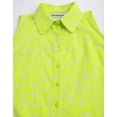 thumbnail image 4 of MoomayaWomens PrintedCotton Crop Shirt,Button Down Sleeveless Knotting Shirt Top, 4 of 8