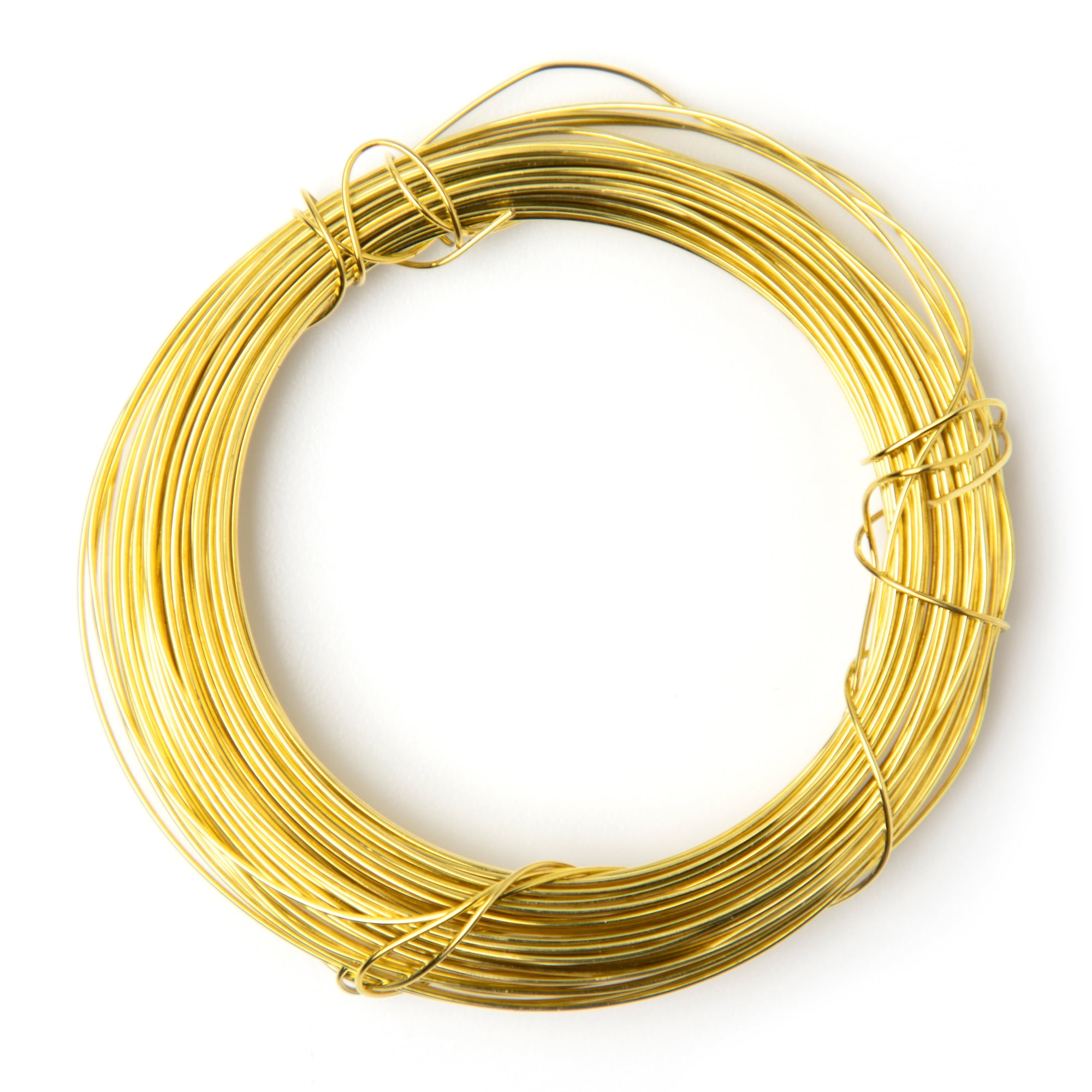 (2 pack) Cousin DIY Coated Copper Wire, Gold Finish, 22 Ga, 32 ft Roll
