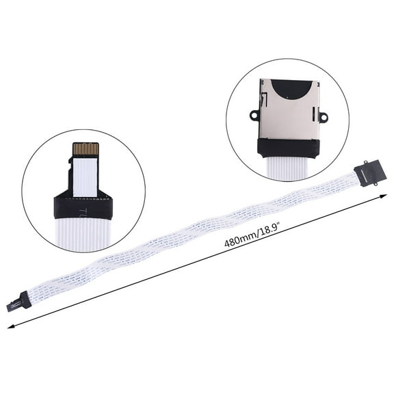 SD card Female to TF micro SD Male Flexible Memory Card Extension cable reader