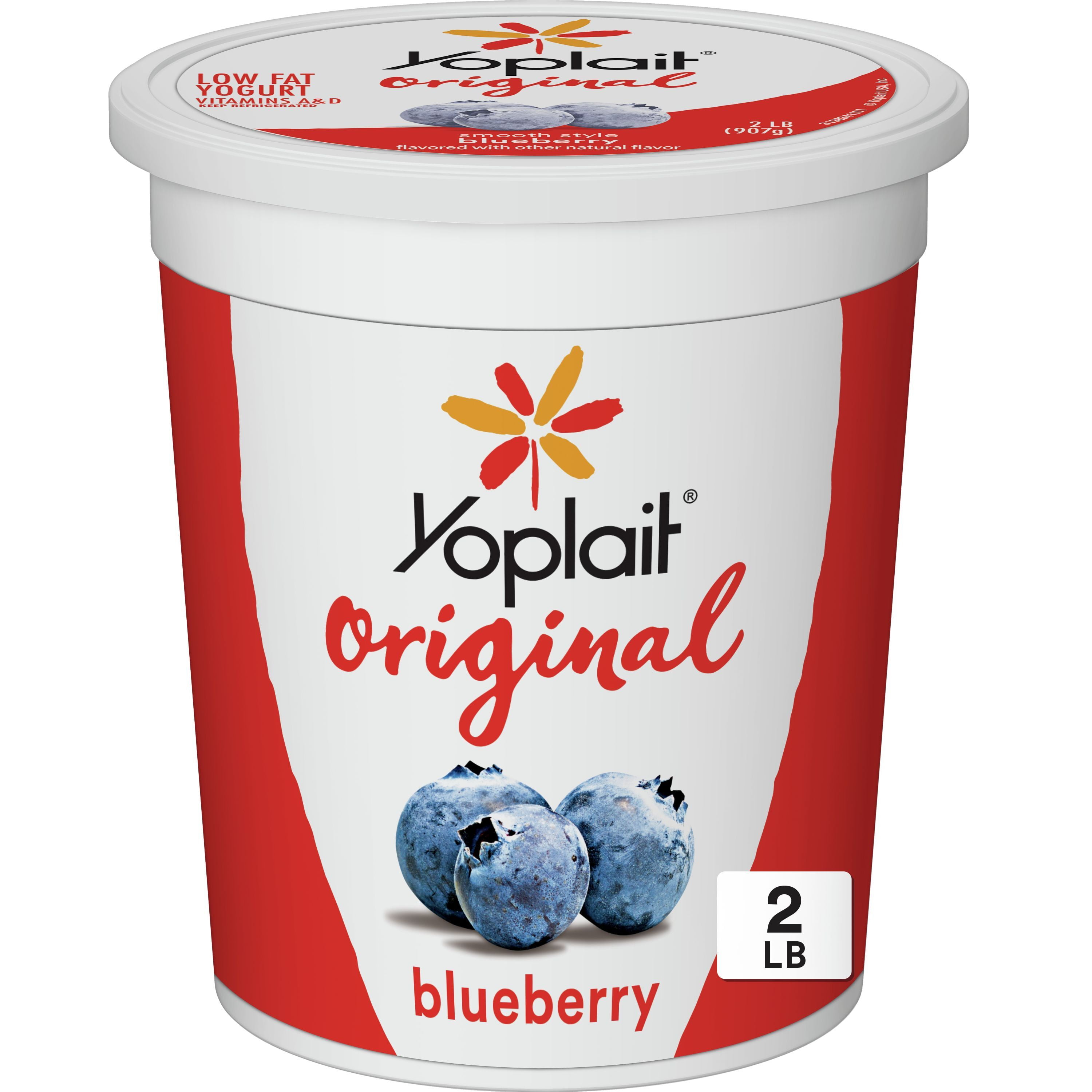 Yoplait Original Smooth Style Blueberry Low Fat Yogurt 32 OZ Yogurt 
