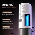 thumbnail image 3 of 3-in-1 Portable Espresso Machine With NO Heating Function, Type-C Charging Electric Espresso Maker, 17 Bar Mini Coffee Maker For N ESPRESSO/DolceGustoPods & Ground Coffee On the Go, White, 3 of 5