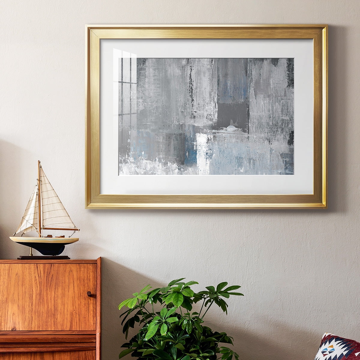Tranquil Blues Premium Framed Print - Ready to Hang