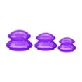 thumbnail image 1 of Juego de ventosas de silicona Yinane 3 uds para relajación corporal brazos traseros Violeta, 1 of 8