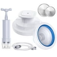 thumbnail image 1 of Jinsinto Mason Jar Sealer and Accessory Hose Compatible with FoodSaver Vacuum, a Manual Portable Pump Can Opener, Kit for Ball Regular & Wide-Mouth, kitchen Tools, White, 1 of 5